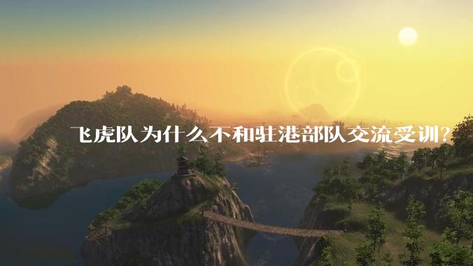 飞虎队为什么不和驻港部队交流受训？